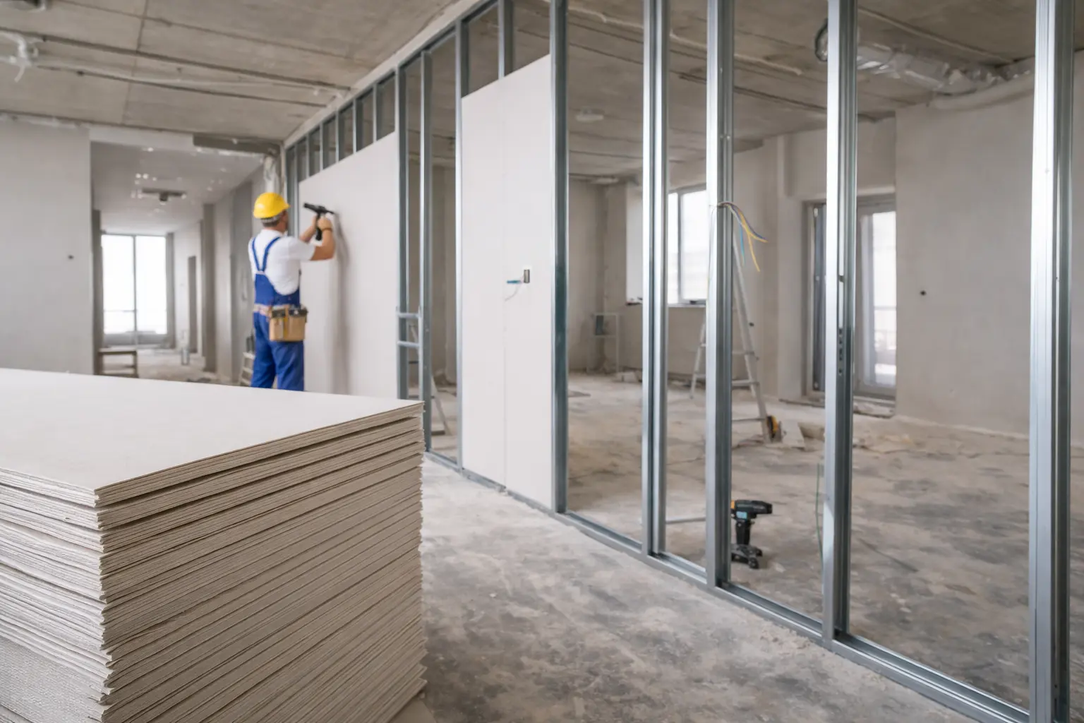 Gypsum Board & Drywall Work in Doha