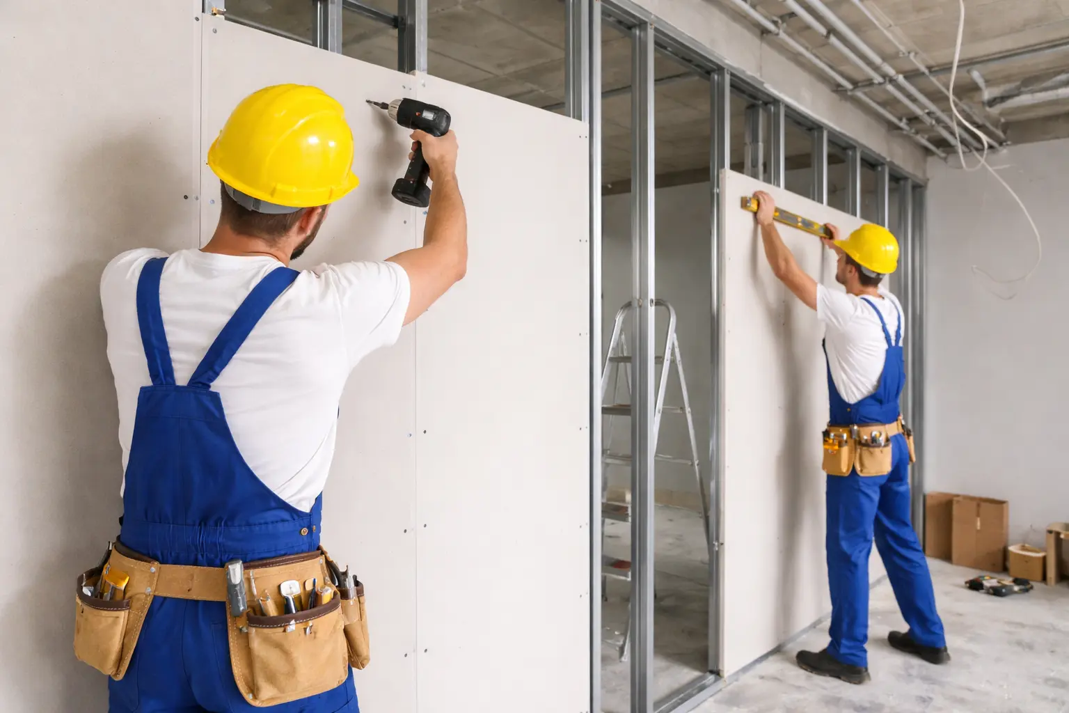 gypsum partition installation in Doha, Qatar